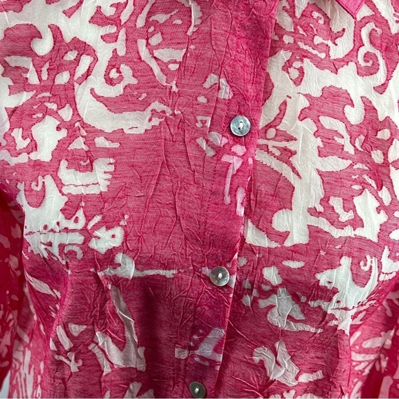 Chicos linen blend blouse jacket size 1 - Picture 10 of 11